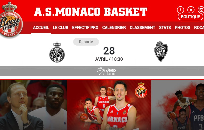 A.S.MONACO Basketball Club screenshot 1