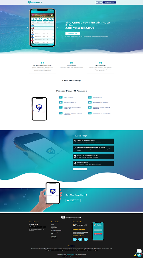 Fantasy Power 11 screenshot 1