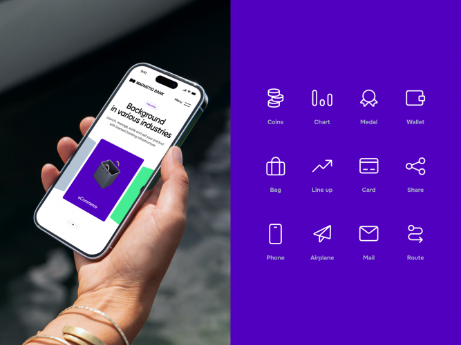 Magnetiq Bank – Brand identity design and website development for European B2B bank screenshot 3