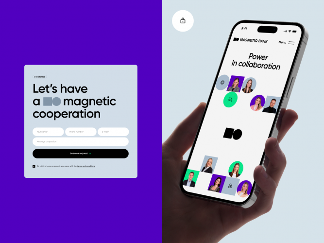 Magnetiq Bank – Brand identity design and website development for European B2B bank screenshot 2