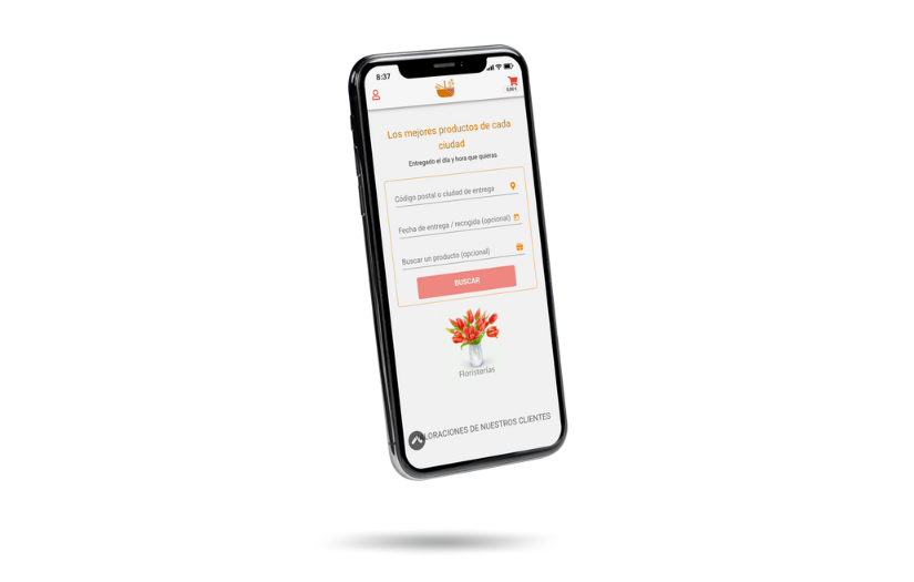 App for the online sale of patisserie screenshot 1