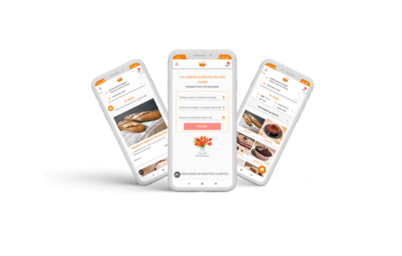 App for the online sale of patisserie screenshot 2