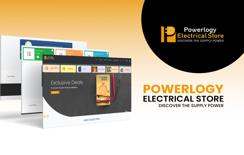 Powerlogy - Website for Electrical Store screenshot 1
