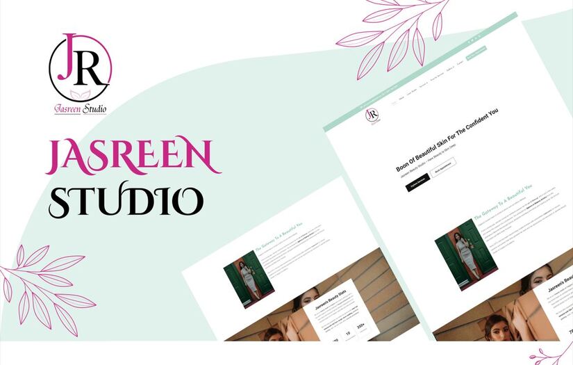 Jasreen Beauty Studio - Website for Beauty and Makeup Artist screenshot 1