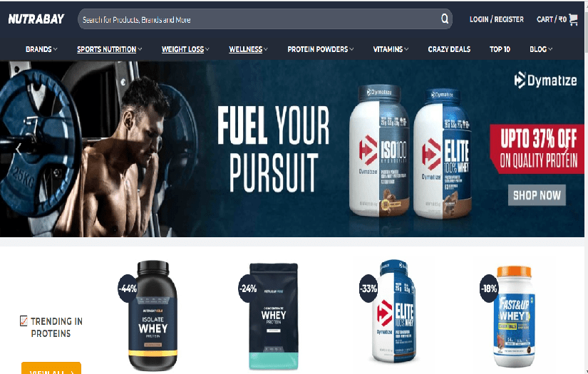 E-commerce marketplace for Health supplements screenshot 1