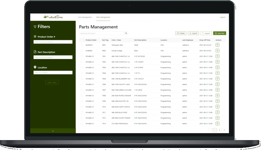Inventory Management Web App screenshot 1