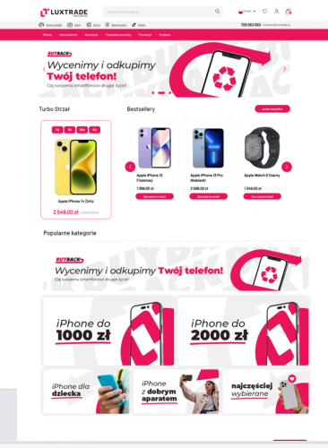 SEO for Electronics eCommerce - Luxtrade x Delante  screenshot 1