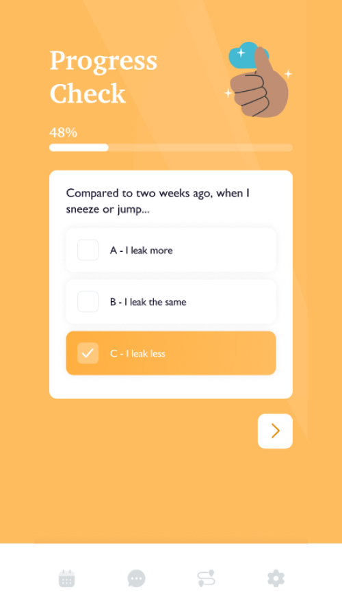 Female health assistant app screenshot 1