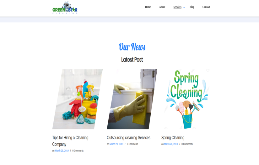 Greenstarscleaning.com screenshot 1