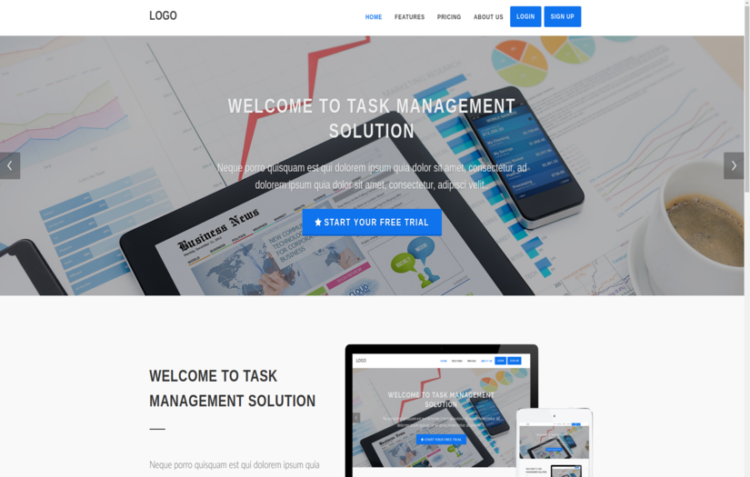 Task management solution screenshot 1