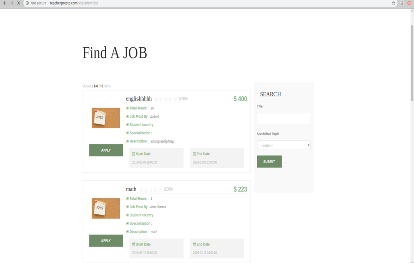Teacherpresto screenshot 2
