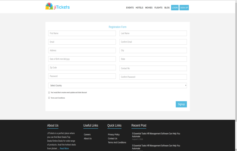 jiTickets screenshot 1