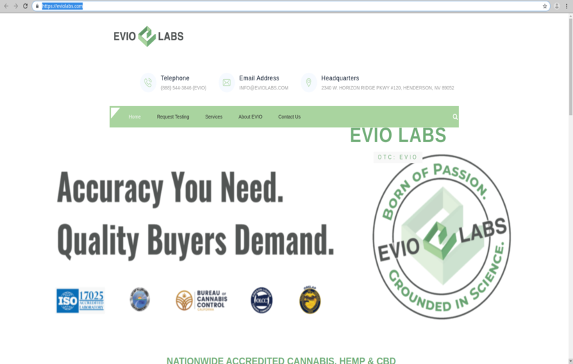 EVIO labs screenshot 1