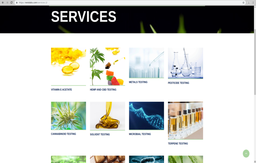 EVIO labs screenshot 2