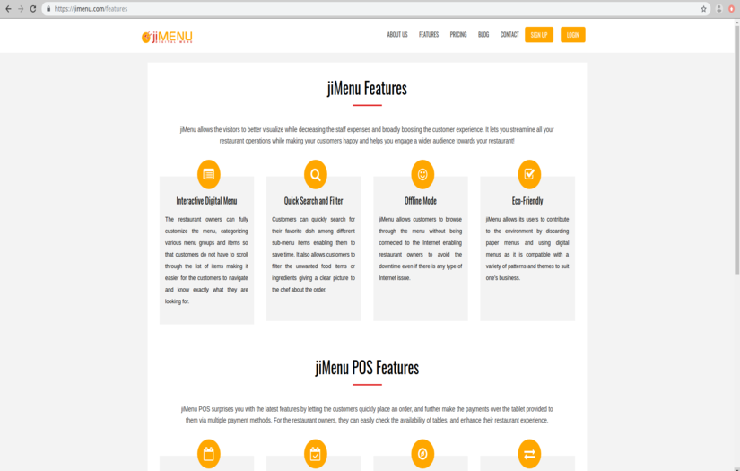 jiMenu POS screenshot 2