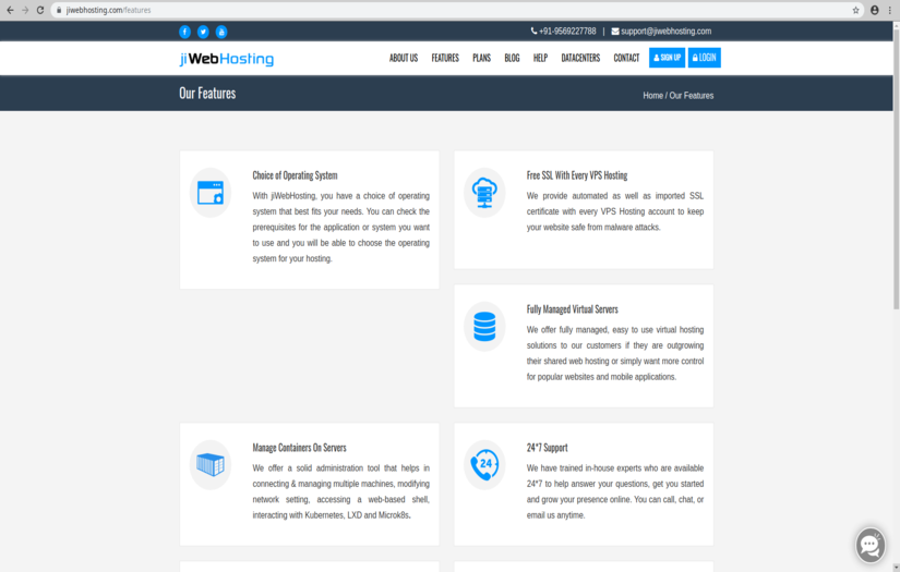 jiWebhosting screenshot 2