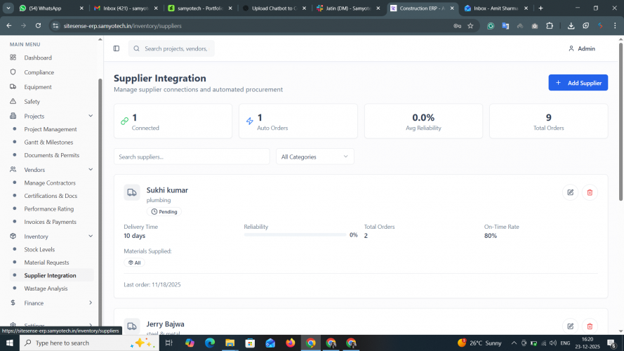 Construction ERP System screenshot 4