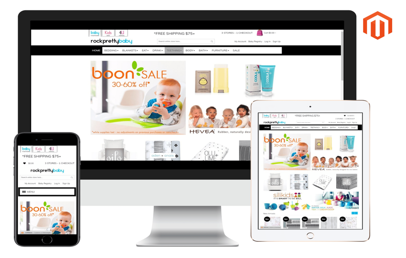 Rock Pretty Baby - A Magento based E-commerce Website for Baby Products screenshot 1