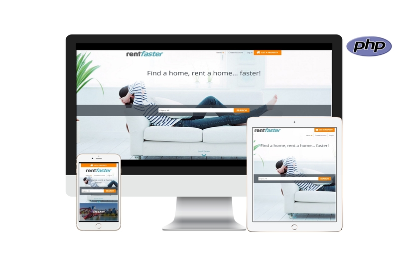 PHP based Real Estate Portal screenshot 1
