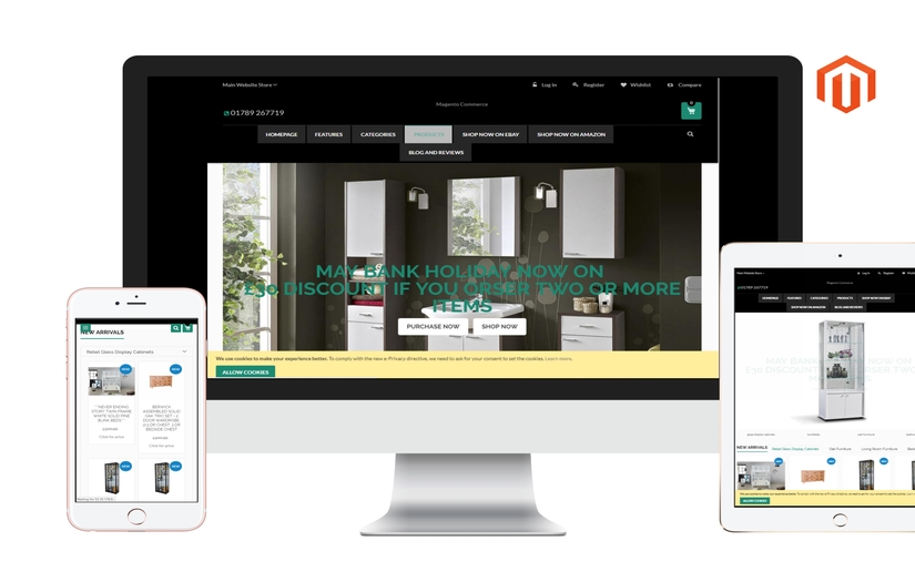 A Magento 2 based online store for furniture. screenshot 1