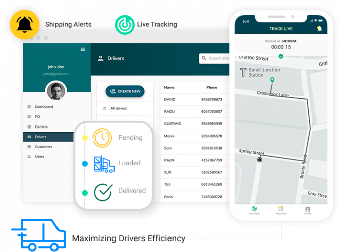 Fleet Tracking Application screenshot 1
