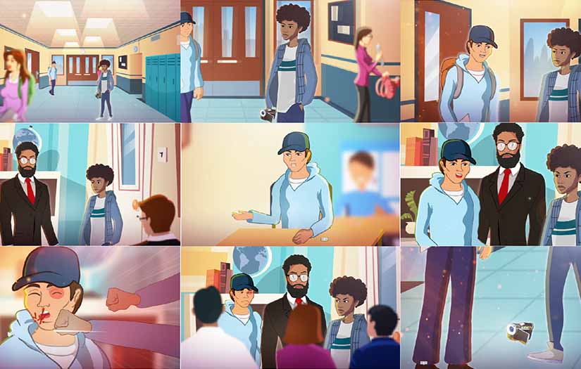 Stand Against Racism Animated Videos - 2D animation by Anideos screenshot 1