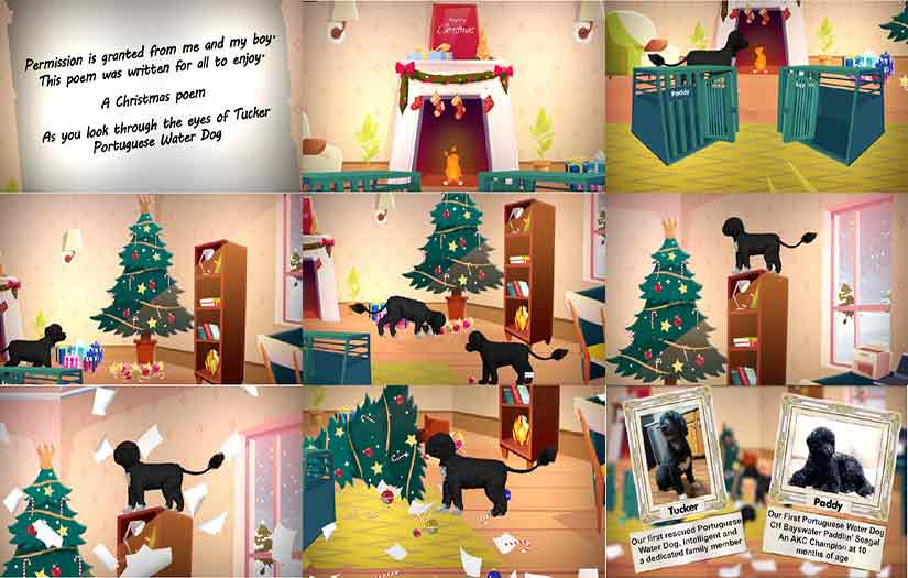 Christmas Puppies – 3D Animation by Anideos screenshot 1