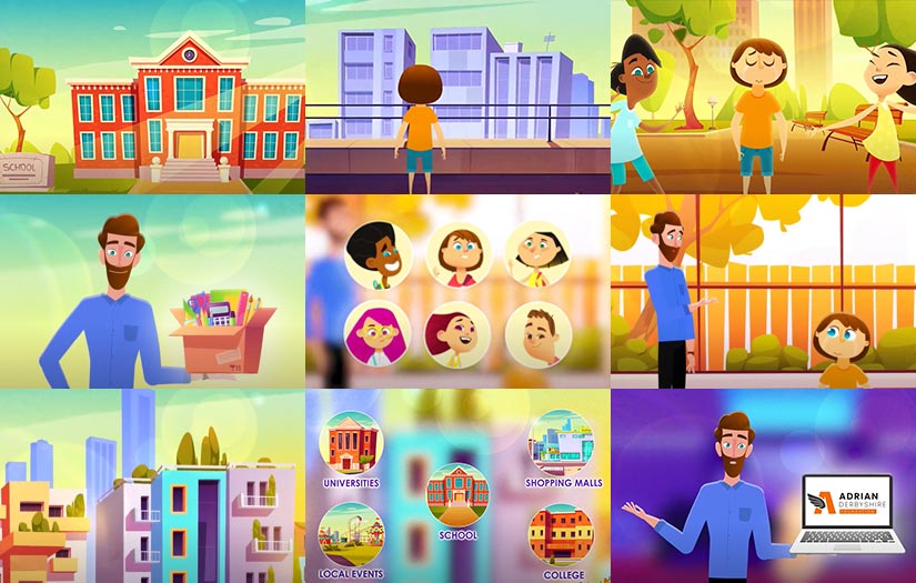 Adrian Derbyshire Foundation | 2D Animation by Anideos screenshot 1