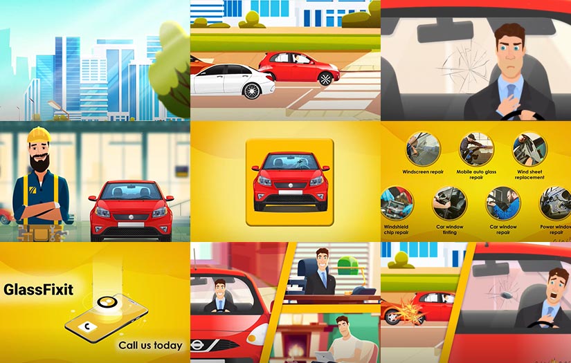 Glass Fixit | 2D Animation by Anideos screenshot 1