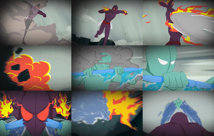 Powerful Fighting 25 fps | 2D Animation By Anideos screenshot 1