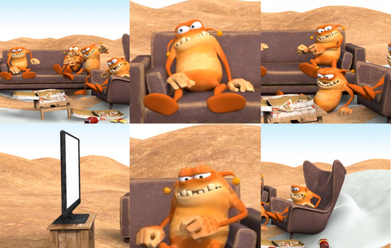 Aliens-3D Animation by Anideos screenshot 1