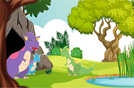 Dino Adventure 1- 2D Animation Anideos