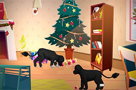 Christmas Puppies – 3D Animation by Anideos