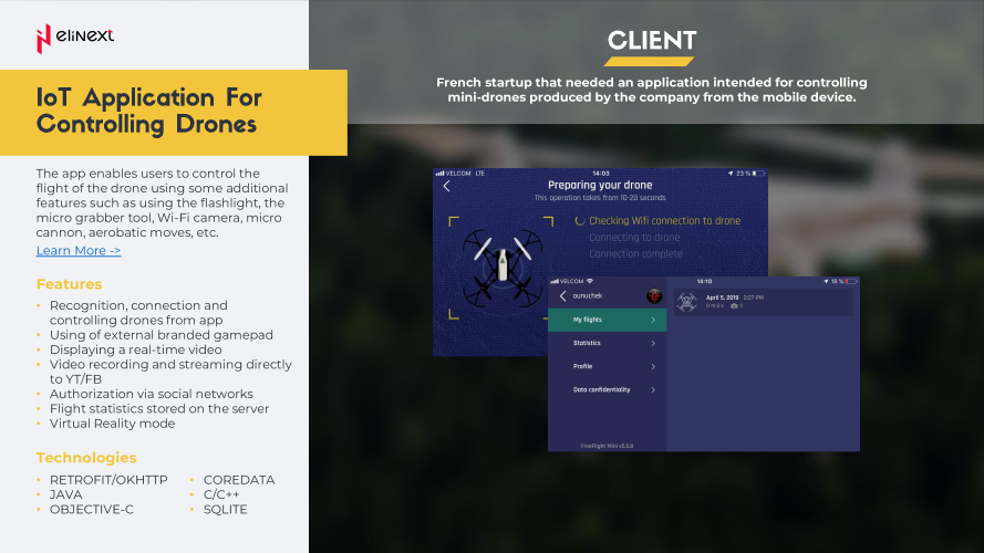 IoT Application For Controlling Drones screenshot 1