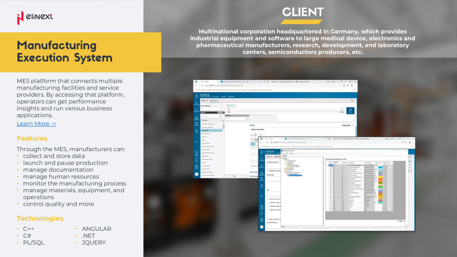 Manufacturing Execution System screenshot 1