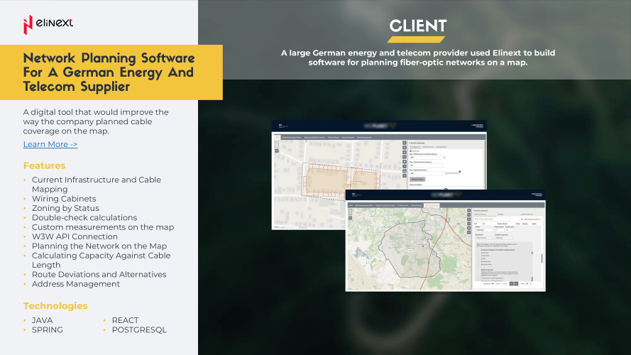 Network Planning Software For A German Energy And Telecom Supplier screenshot 1