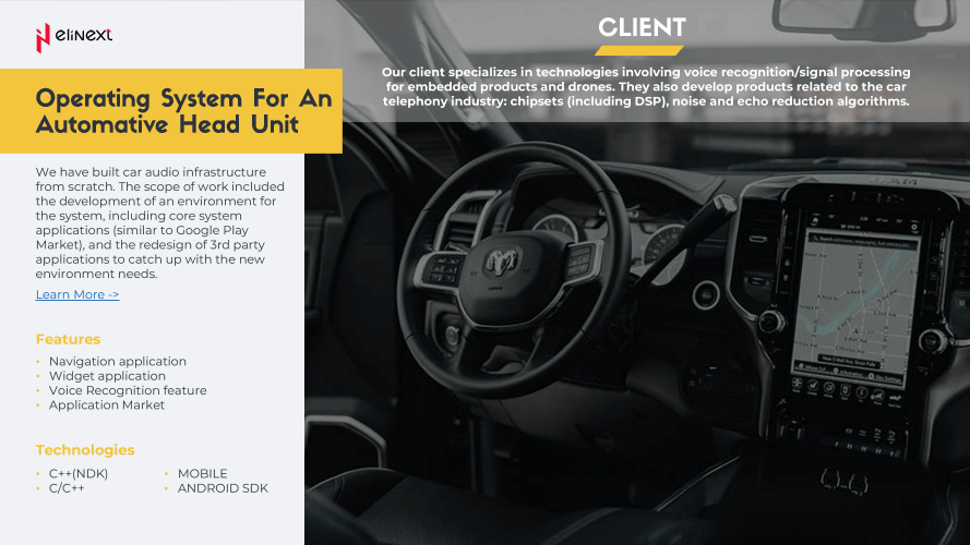 Operating System For An Automative Head Unit screenshot 1