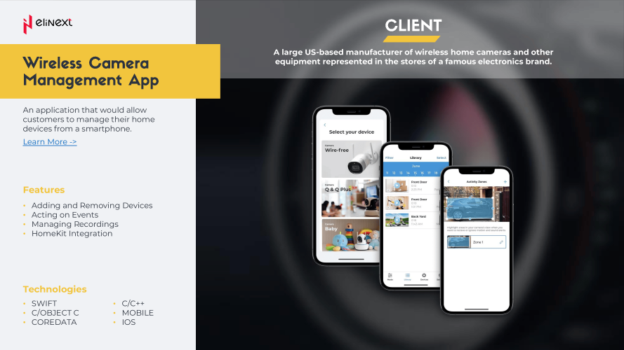 Wireless Camera Management App screenshot 1