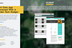 Plant Care App Connected With A Garden Tech Gadget