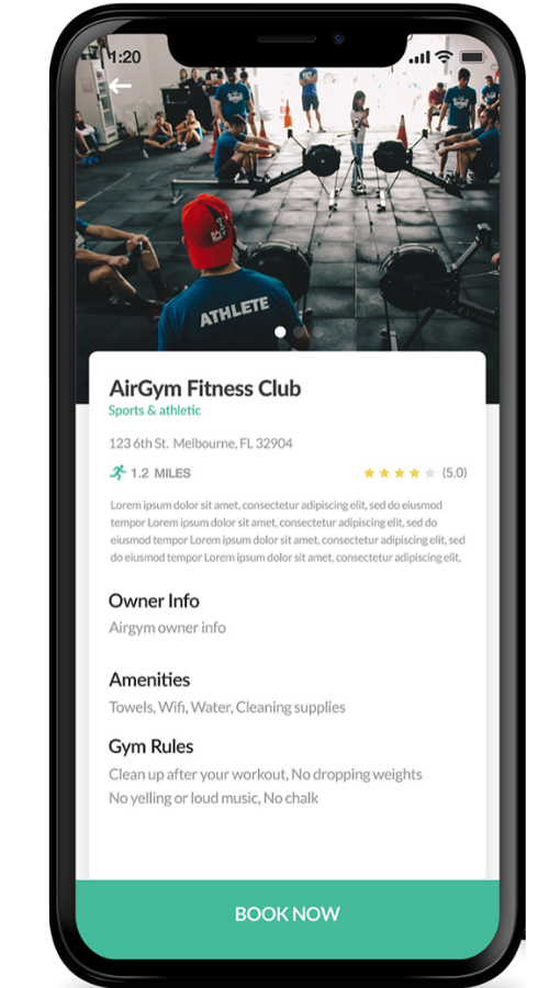 Booking App - Book Gym from fitness App screenshot 2