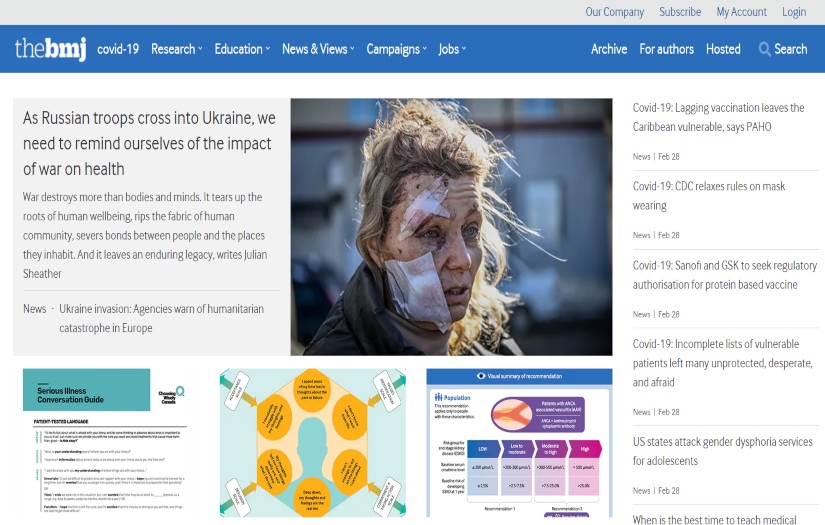 British Medical Journal screenshot 2