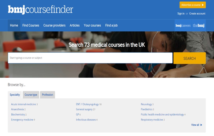 British Medical Journal screenshot 1