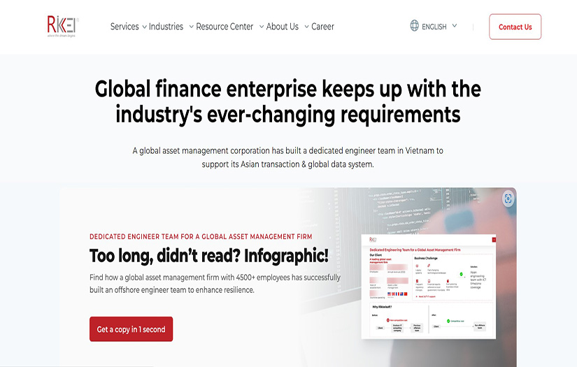 Global finance enterprise keeps up with the industry's ever-changing requirements screenshot 1