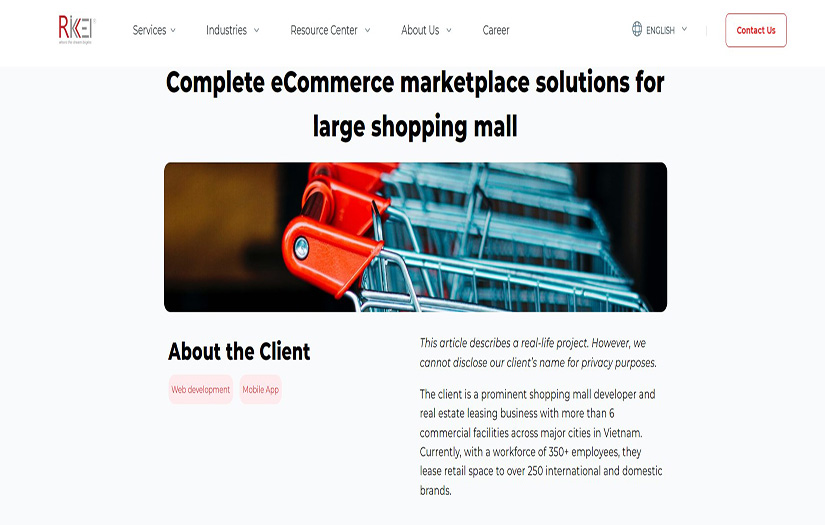 Complete eCommerce marketplace solutions for large shopping mall screenshot 1