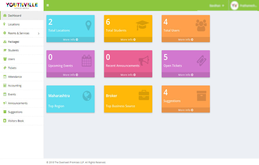 Cloud Hostel Platform screenshot 1
