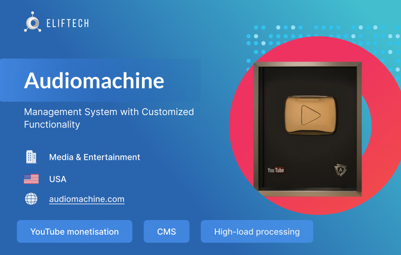 Audiomachine – Management System With Customized Functionality screenshot 1