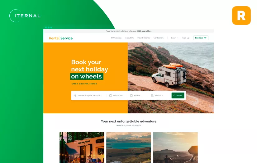 Marketplace of recreational vehicle rent screenshot 1