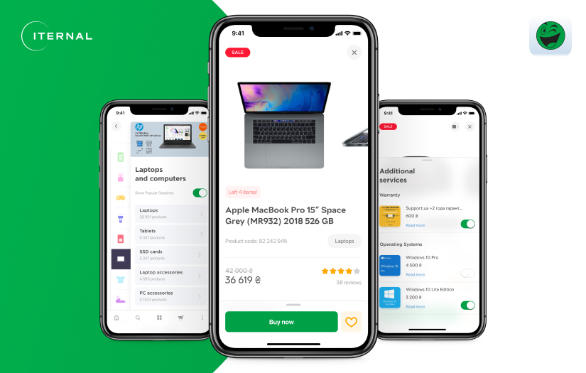 Mobile App for Top-1 E-commerce platform in Ukraine screenshot 1