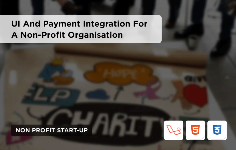 UI And Payment Integration For A Non-Profit Organization screenshot 1