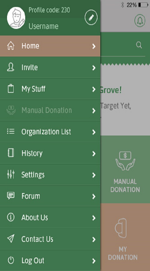 An app to manage your charities and charity targets screenshot 3
